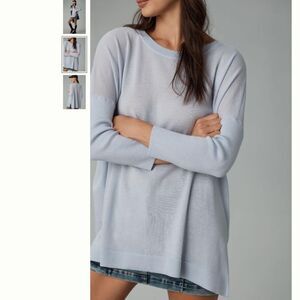 Anthropologie Maeve Merino Wool Crew-Neck Sweater